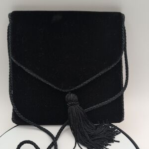 Benchmade Leaterworks | Elegant Black Velvet Tassel Bag